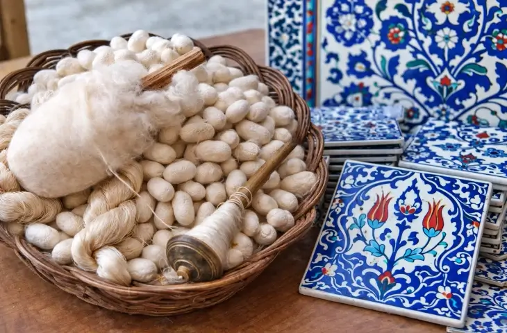 Bursa UNESCO zanaat şehri ipek kozası ve çini sanatı